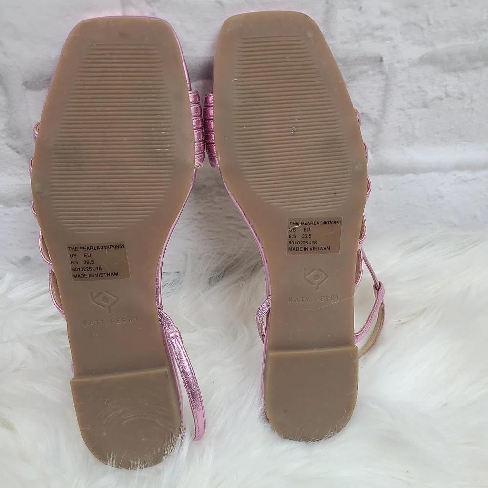 Katy Metallic Strappy Perry Sandals - Picture 7 of 9